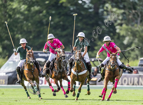 Polo action, 2024 Gold Cup, Cowdray Park Polo Club