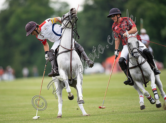 Polo action, Warwickshire Cup Final, Cirencester Park