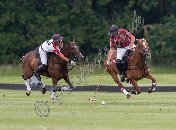 Polo action, Warwickshire Cup Final, Cirencester Park