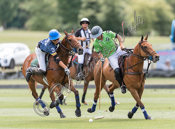 Polo action between Lovelocks and Marchfield Warwickshire Cuo League