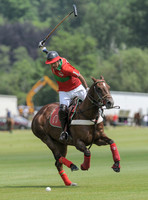 Close-up portrait of polo player Ahmad Aboughazale