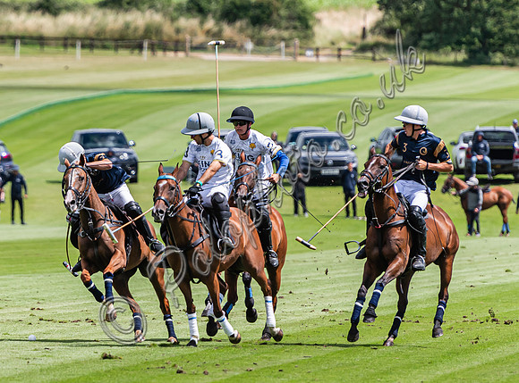 Polo action, 2024 Gold Cup, Cowdray Park Polo Club