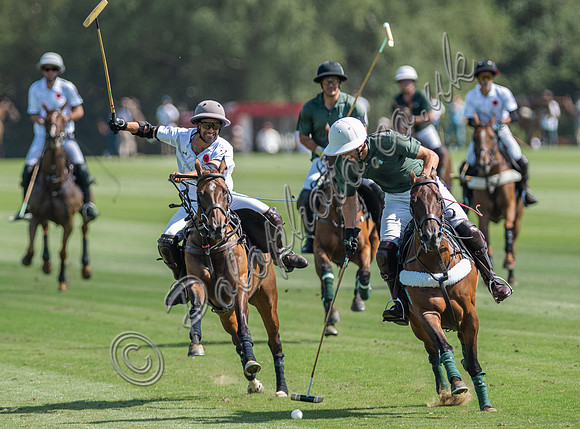 Polo action, 2025 Gold Cup quarter finals, Cowdray Park Polo Club