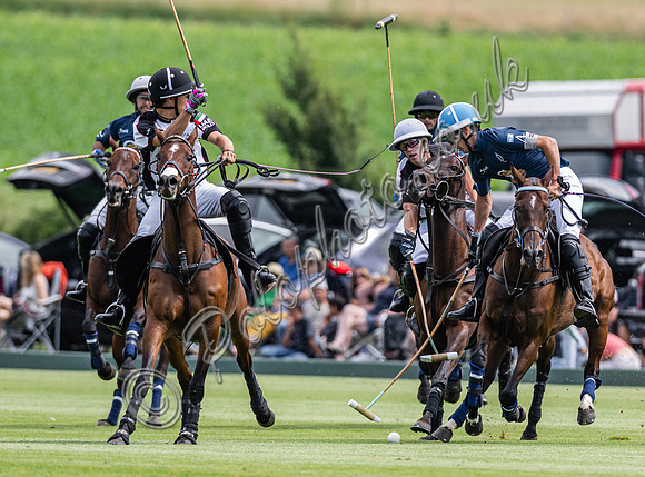 Polo action, 2024 Gold Cup, Cowdray Park Polo Club