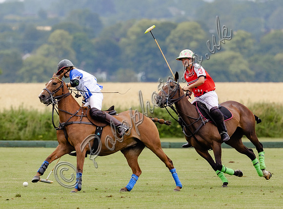 Polo action, Ladies 18 Goal Tournament,  Cirencester Park