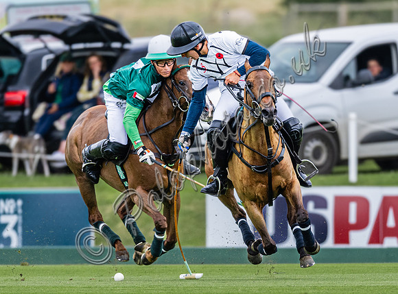 Polo action, 2024 Gold Cup, Cowdray Park Polo Club