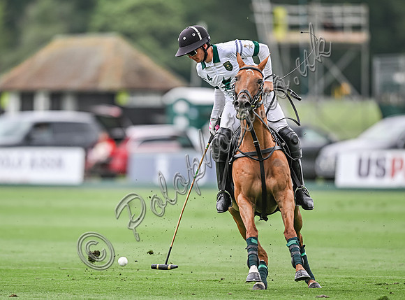 Gold Cup Polo action, 2024, Cowdray Park Polo Club