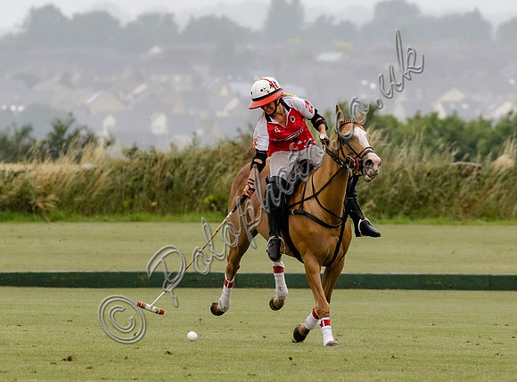 Polo action, Ladies 18 Goal Tournament,  Cirencester Park