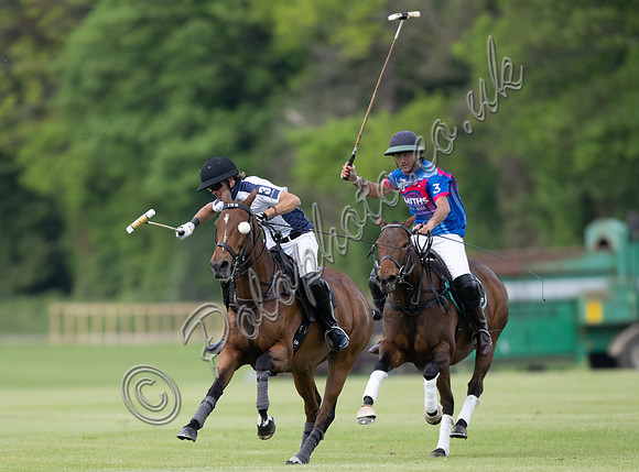 polo action from the Final of the Cirencester May Goal Tournament.