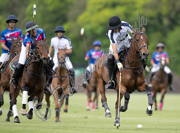 polo action from the Final of the Cirencester May Goal Tournament.