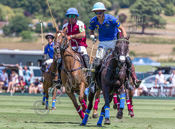 polo action Gold Cup quarter finals 2022, Cowdray Park Polo Club