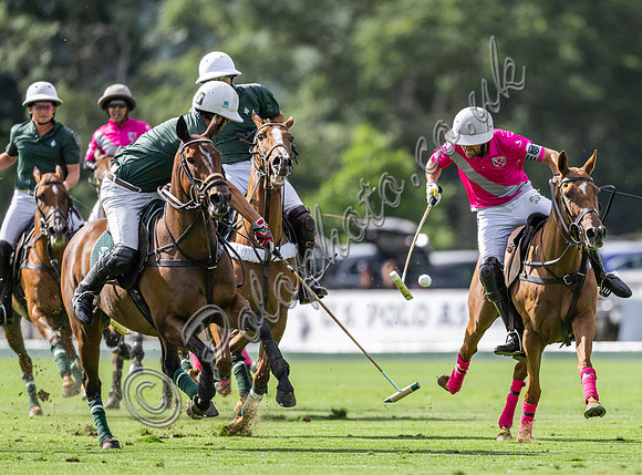 Polo action, 2024 Gold Cup, Cowdray Park Polo Club