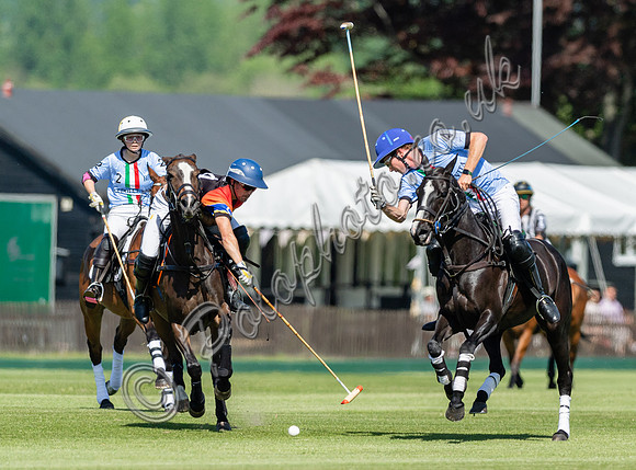 Polo action, 2022 May 4 Goal Spring Cup final, Cowdray Park Polo Club
