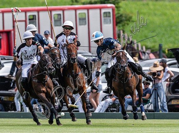 Polo action, 2024 Gold Cup, Cowdray Park Polo Club