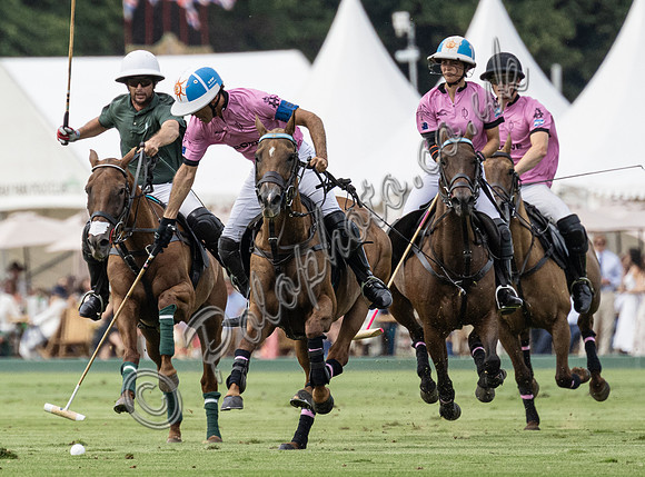 Polo action, 2025 Gold Cupsemi-final, Cowdray Park Polo Club