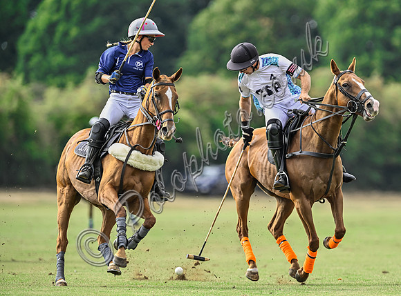 Polo action, Wichenford Bowl 2025 semi-final match, Beaufort Polo Club