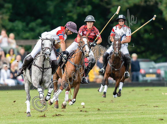 Polo action, Warwickshire Cup Final, Cirencester Park