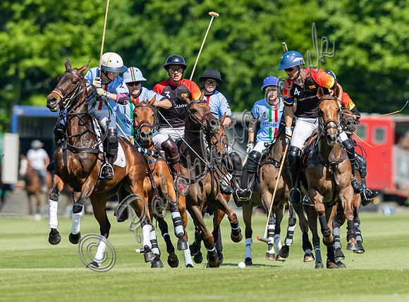 Polo action, 2022 May 4 Goal Spring Cup final, Cowdray Park Polo Club