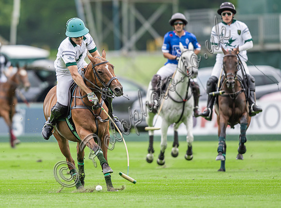 Gold Cup Polo action, 2024, Cowdray Park Polo Club