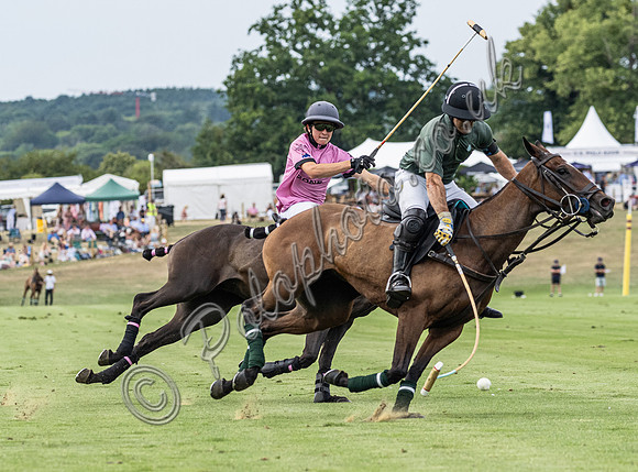 Polo action, 2025 Gold Cupsemi-final, Cowdray Park Polo Club