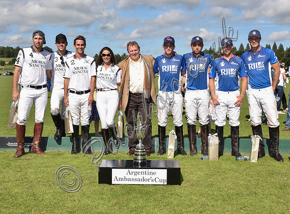 presentation of Argentine Ambassadors Cup to Brittania El Remanso