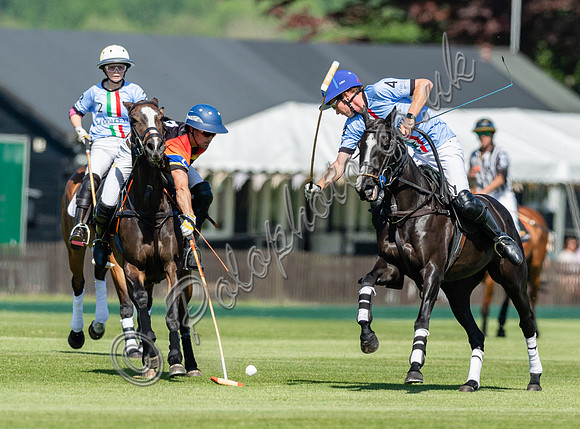 Polo action, 2022 May 4 Goal Spring Cup final, Cowdray Park Polo Club
