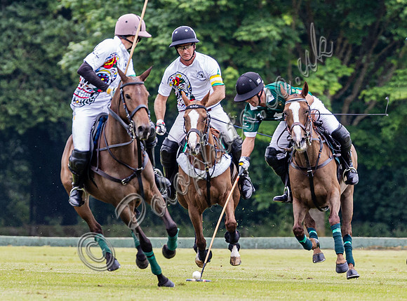 Polo action, Warwickshire Cup 2024 at Cirencester Park