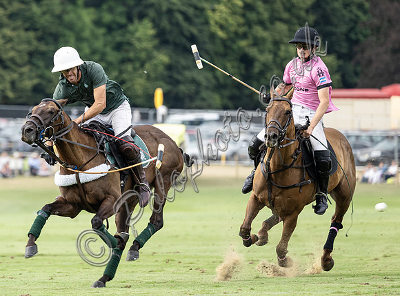 Polo action, 2025 Gold Cupsemi-final, Cowdray Park Polo Club