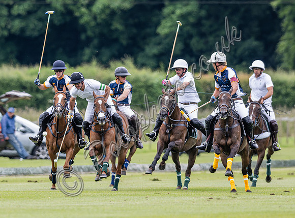 Polo action, Warwickshire Cup 2024, Cirencester Park
