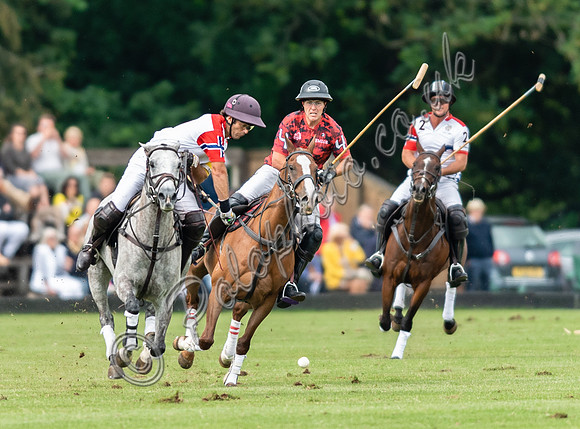 Polo action, Warwickshire Cup Final, Cirencester Park