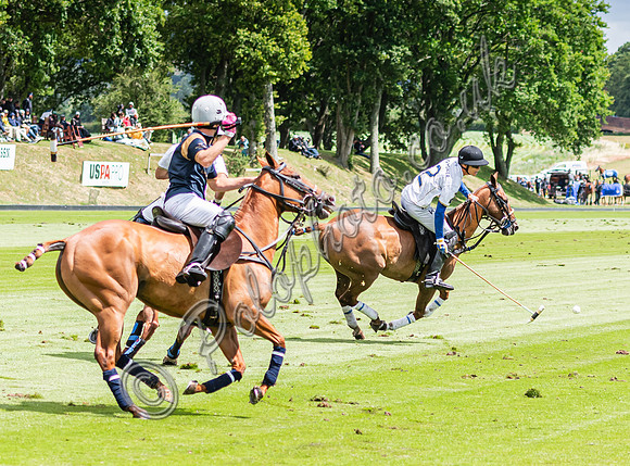 Polo action, 2024 Gold Cup, Cowdray Park Polo Club