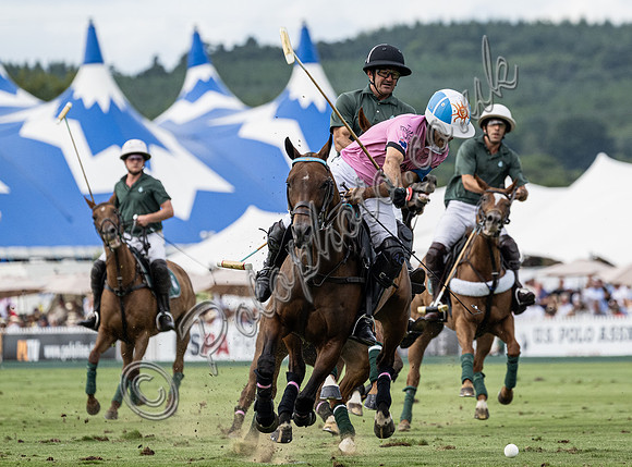 Polo action, 2025 Gold Cupsemi-final, Cowdray Park Polo Club