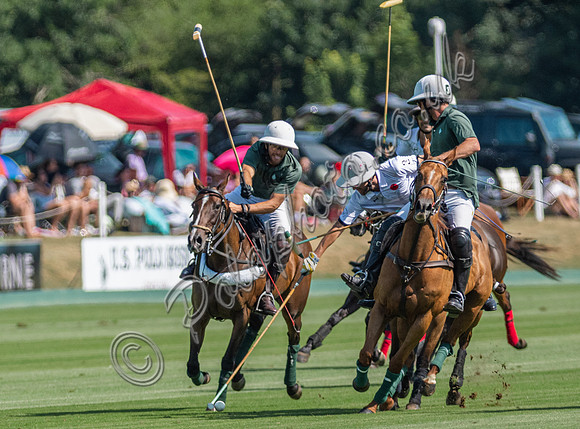 Polo action, 2025 Gold Cup quarter finals, Cowdray Park Polo Club