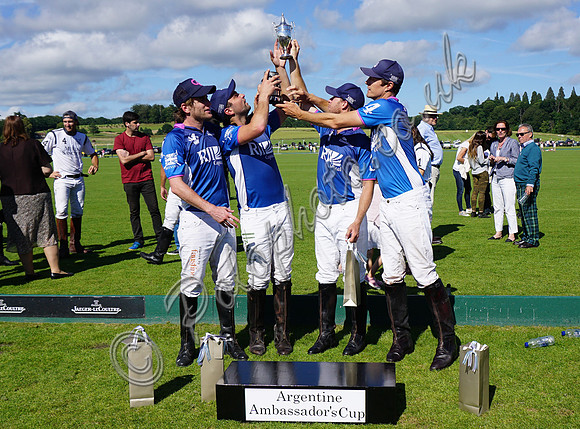presentation of Argentine Ambassadors Cup to Brittania El Remanso