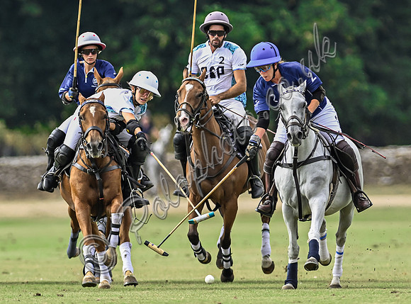 Polo action, Wichenford Bowl 2025 semi-final match, Beaufort Polo Club