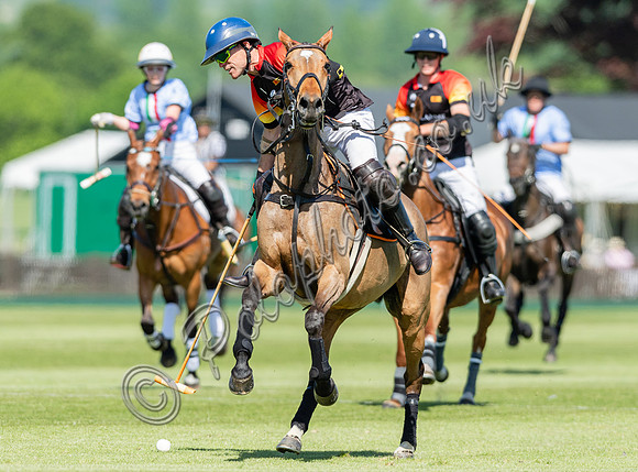 Polo action, 2022 May 4 Goal Spring Cup final, Cowdray Park Polo Club