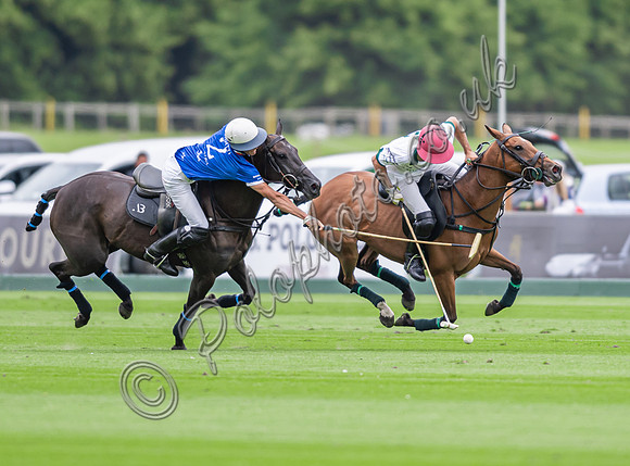 Gold Cup Polo action, 2024, Cowdray Park Polo Club