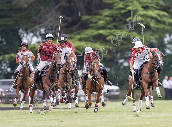 Polo action, Warwickshire Cup Final, Cirencester Park
