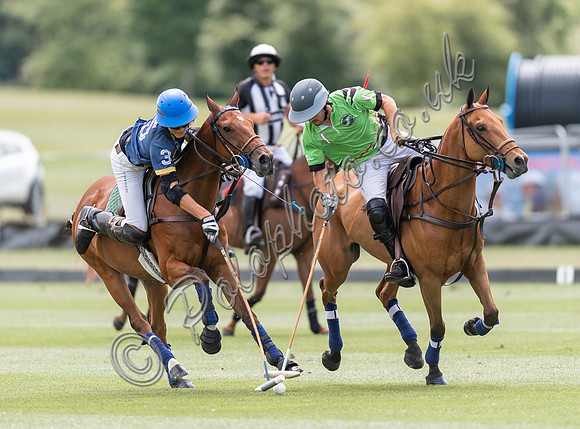 Polo action between Lovelocks and Marchfield Warwickshire Cuo League