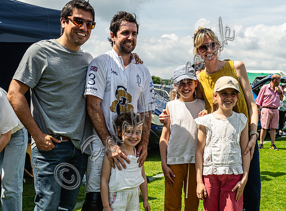 Celebrations by La Dolfina Great Oaks after winning semi final match against King Power, Gold Cup 2024