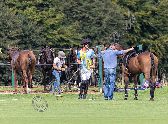Polo action, 2022 Autumn Cup, Cowdray Park Polo Club