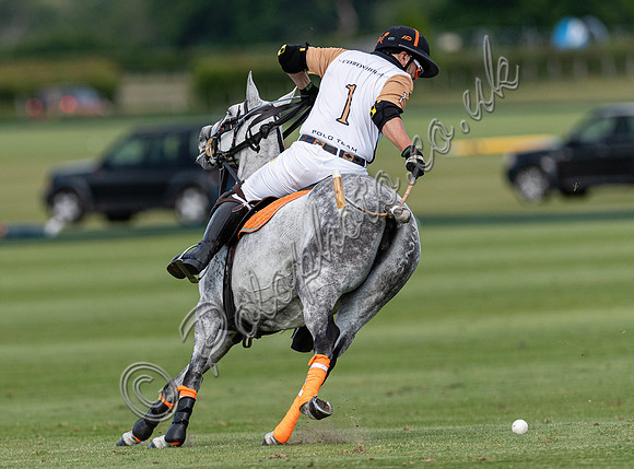 Polo action at the Robert Fraser Cup Final