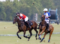 Polo action, Ladies 18 Goal Tournament,  Cirencester Park