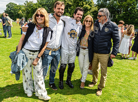Celebrations by La Dolfina Great Oaks after winning semi final match against King Power, Gold Cup 2024