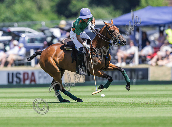 Polo action, 2025 Gold Cup quarter finals, Cowdray Park Polo Club