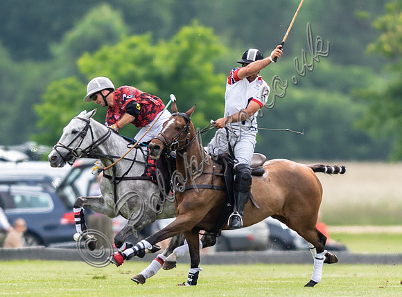 Polo action, Warwickshire Cup Final, Cirencester Park