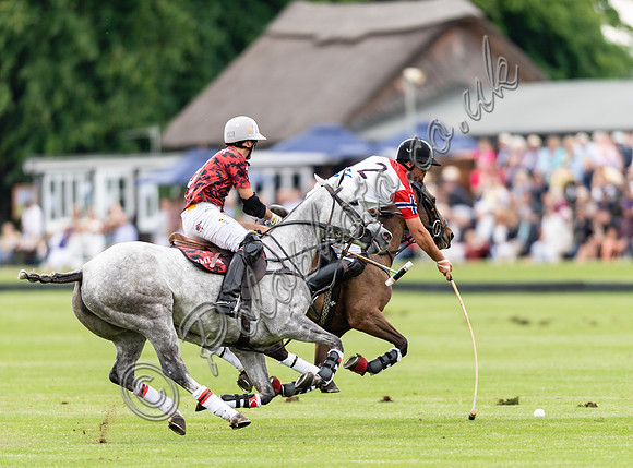 Polo action, Warwickshire Cup Final, Cirencester Park