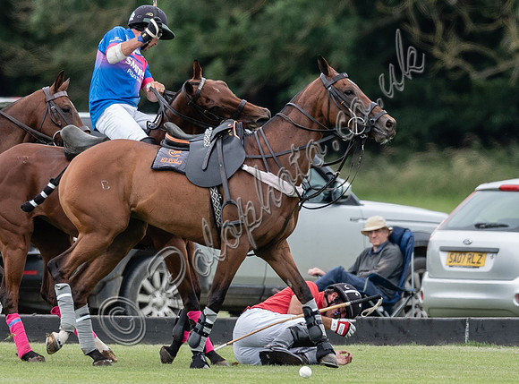 polo actions John Paul Clarkin exits from his pony