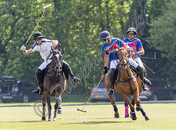 polo action from the Final of the Cirencester May Goal Tournament.