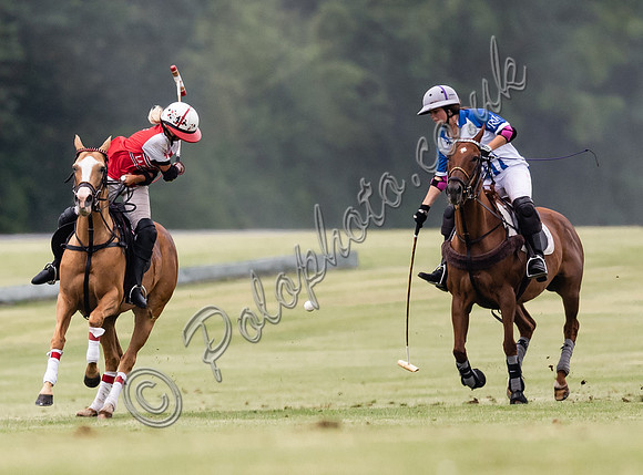 Polo action, Ladies 18 Goal Tournament,  Cirencester Park